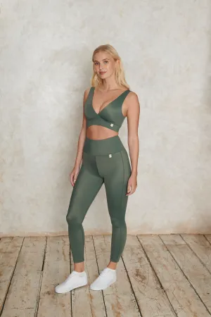 7/8 leggings in forest