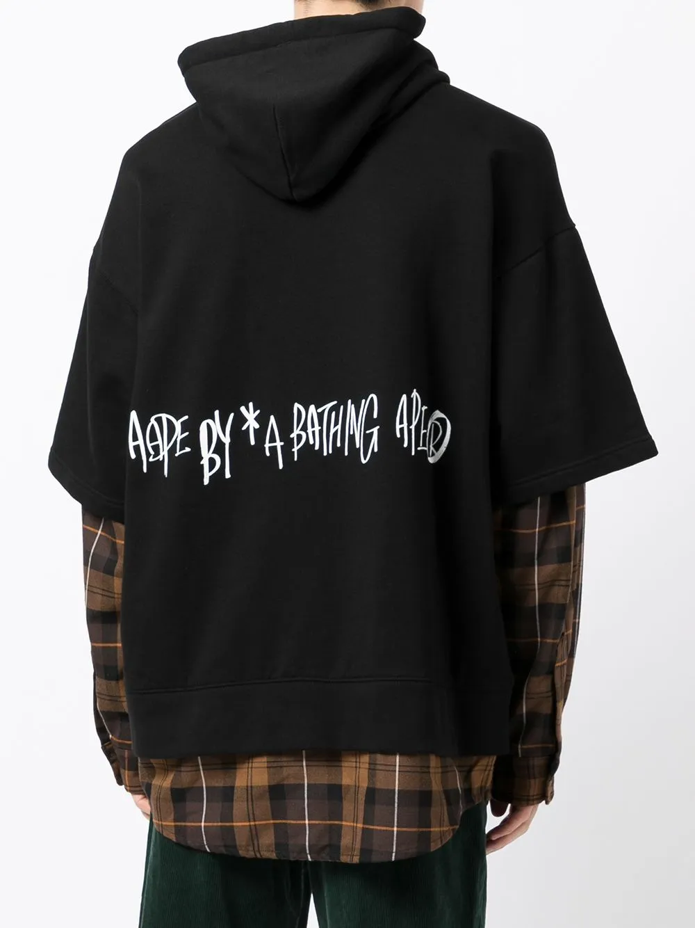 AAPE BY *A BATHING APE® Universe logo-print layered hoodie