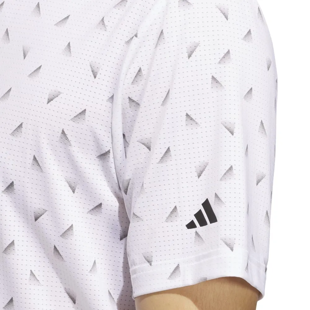 Adidas Mens Ultimate365 Printed Mesh Polo Shirt