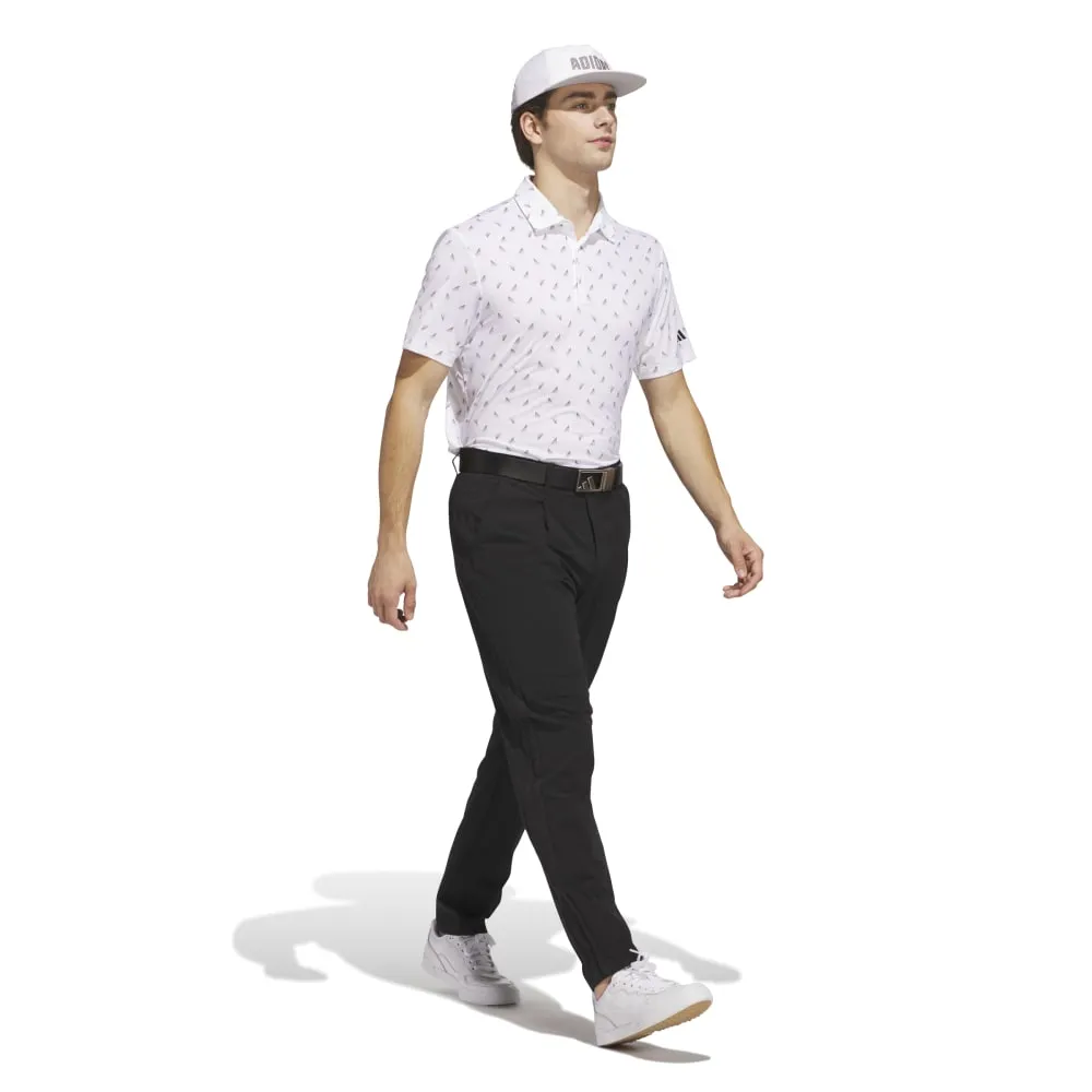 Adidas Mens Ultimate365 Printed Mesh Polo Shirt