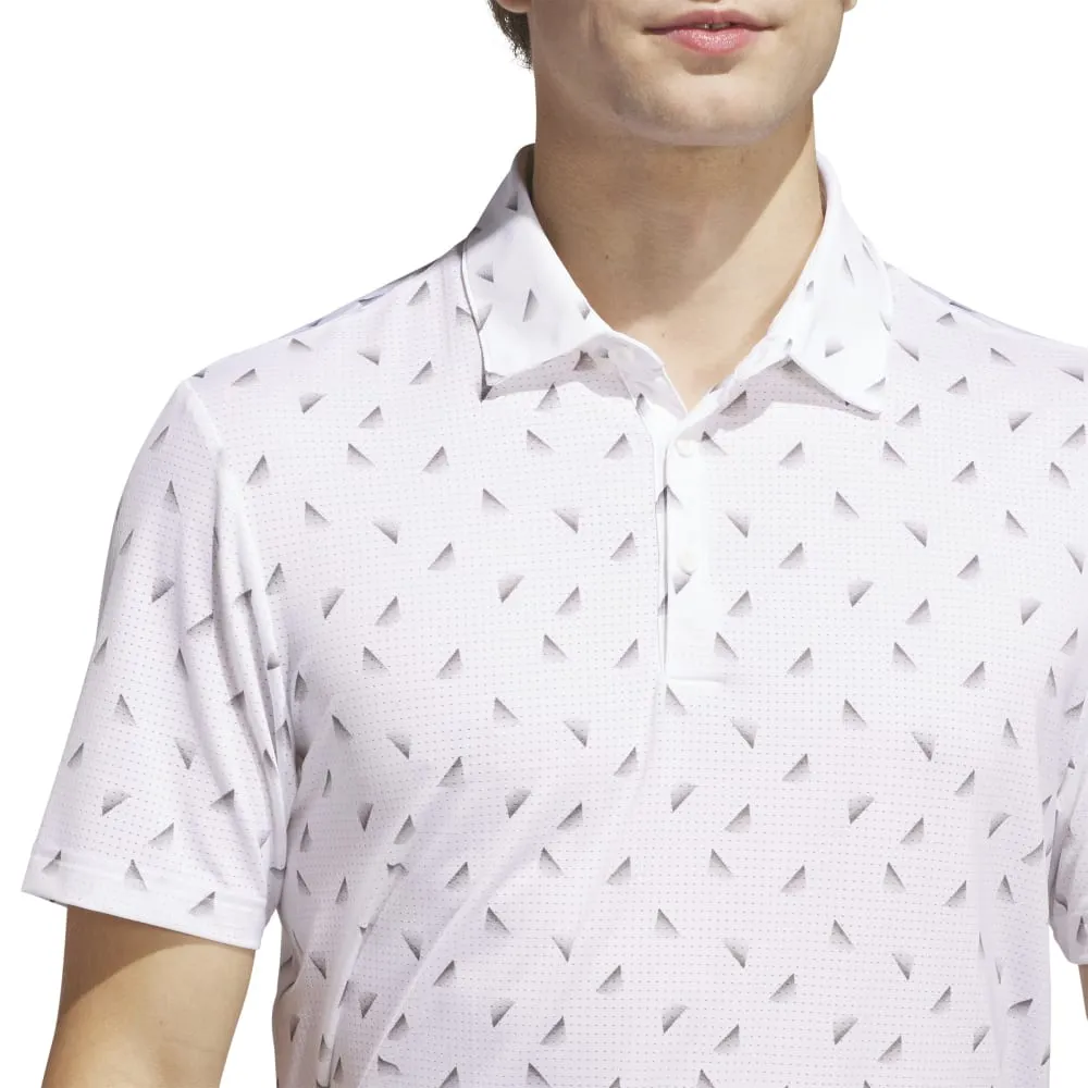 Adidas Mens Ultimate365 Printed Mesh Polo Shirt