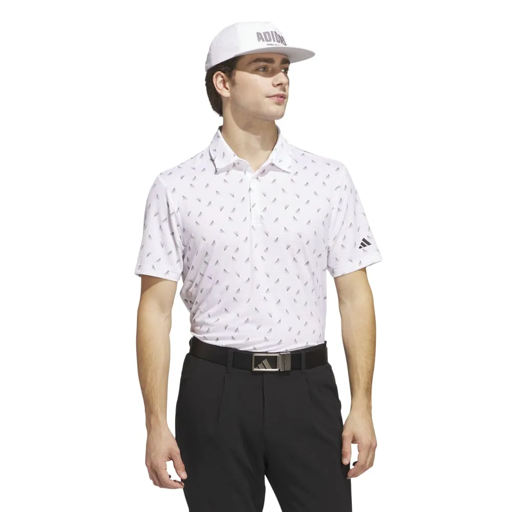Adidas Mens Ultimate365 Printed Mesh Polo Shirt