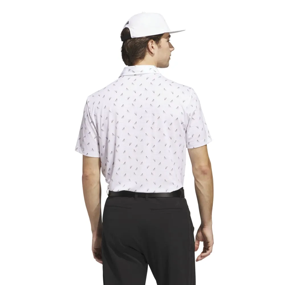 Adidas Mens Ultimate365 Printed Mesh Polo Shirt