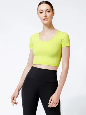 ADORBS CROPPED TEE, GLOW