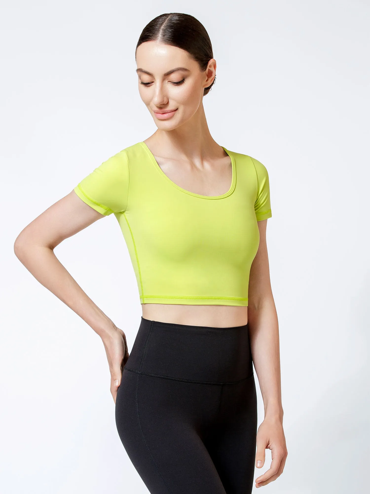 ADORBS CROPPED TEE, GLOW