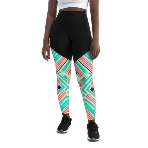 African Print Sports Leggings