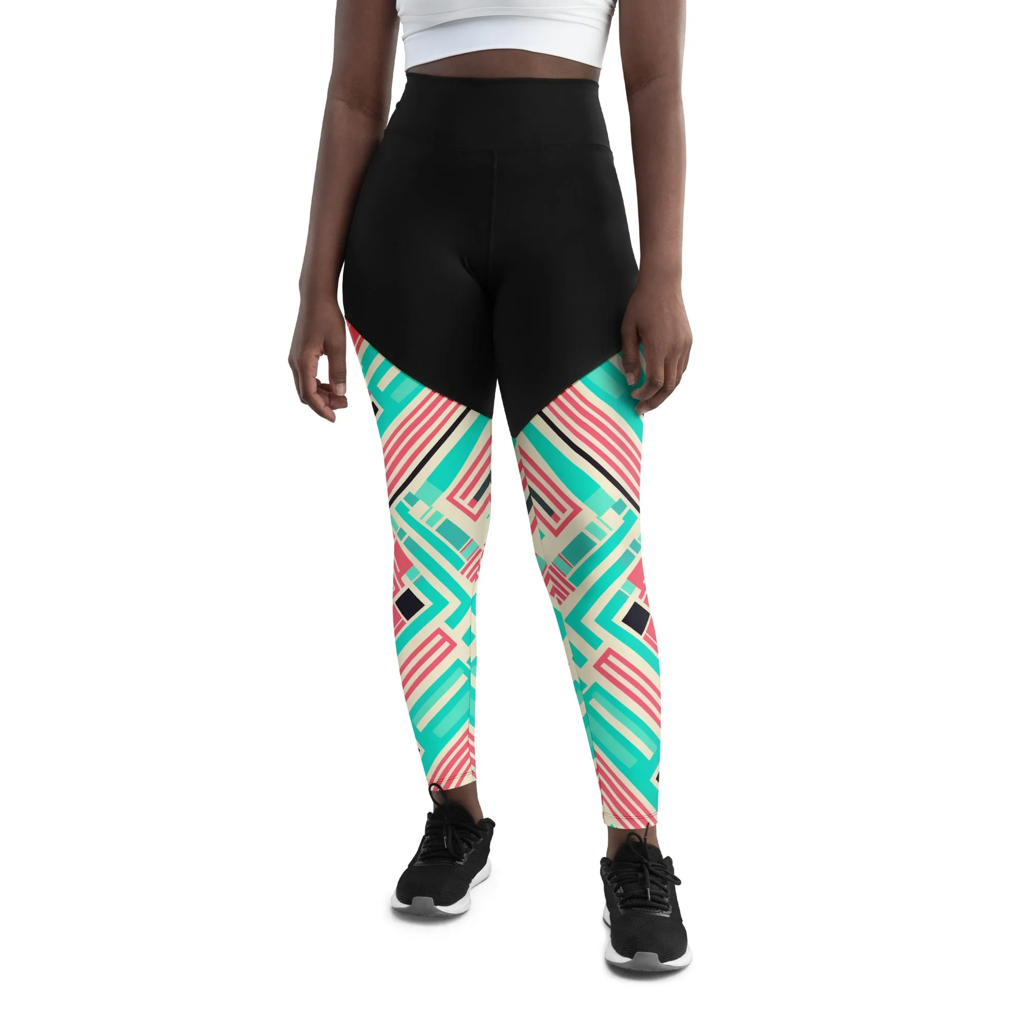 African Print Sports Leggings
