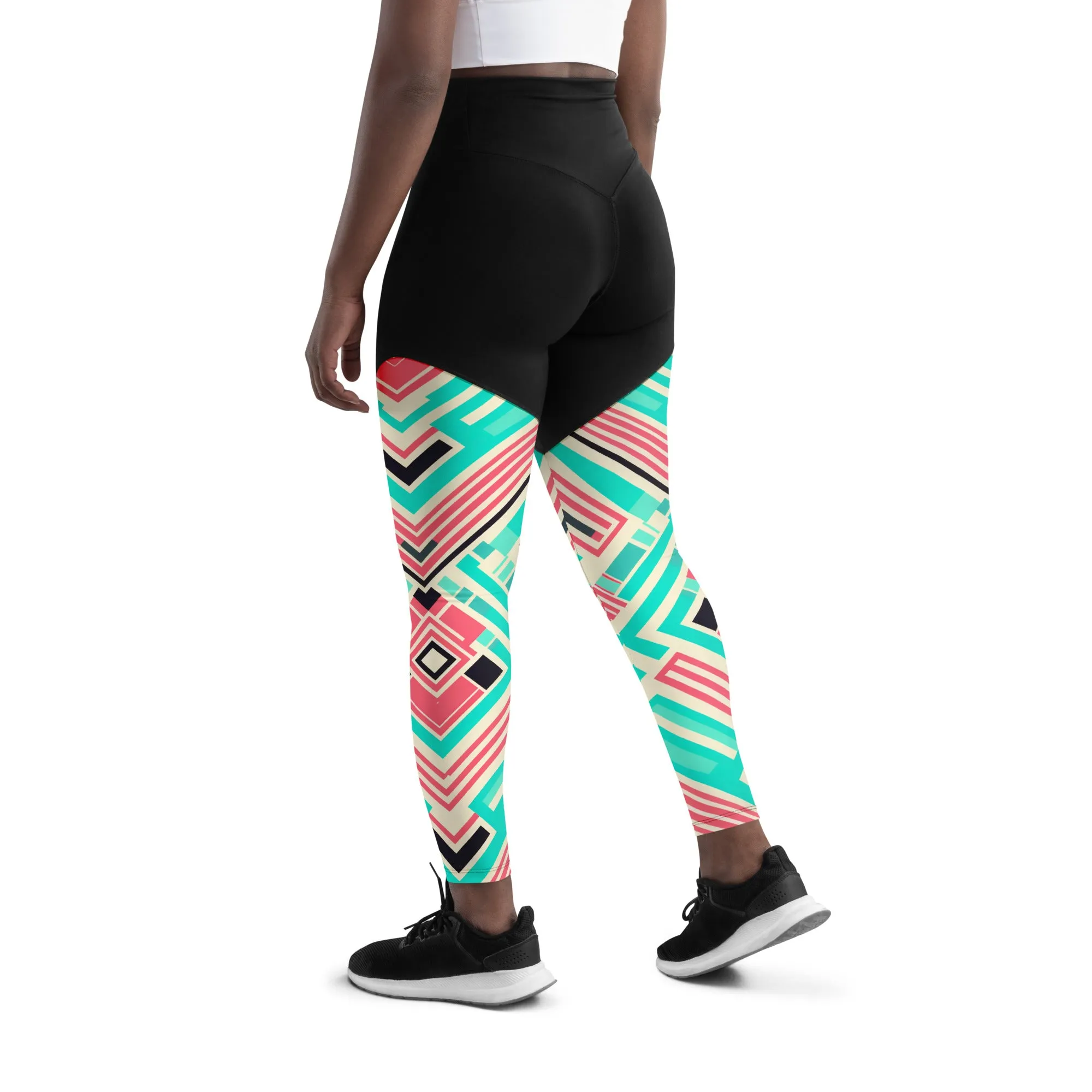 African Print Sports Leggings
