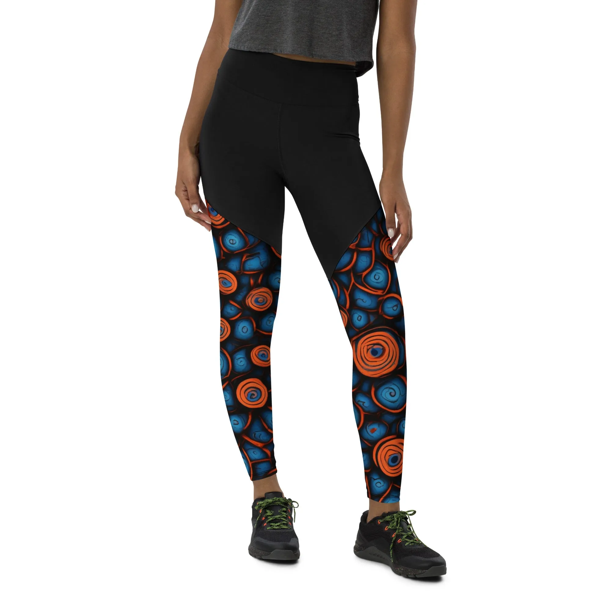 African Print Sports Leggings