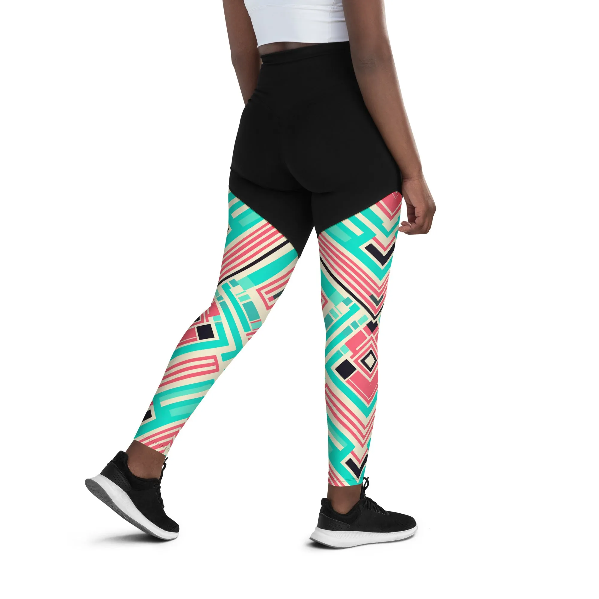 African Print Sports Leggings