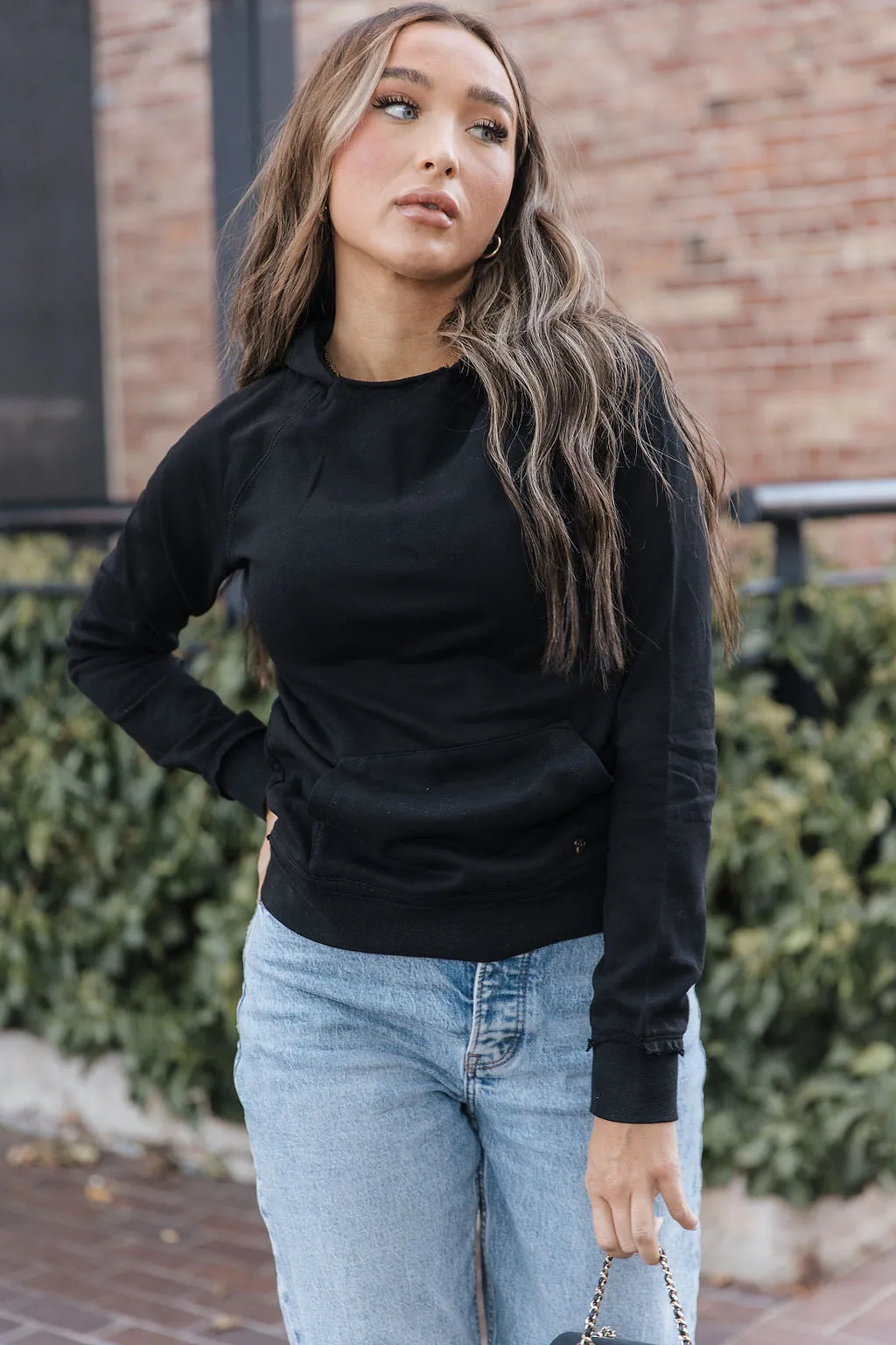 Ampersand Avenue [&] - Elevated Sweatshirt - Midnight [XS   S ONLY]