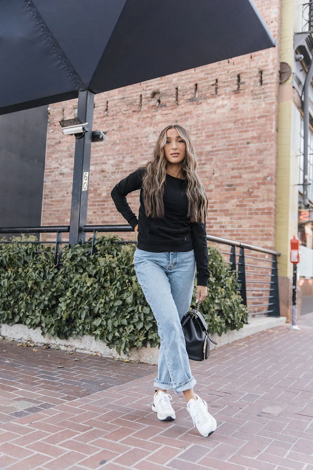 Ampersand Avenue [&] - Elevated Sweatshirt - Midnight [XS   S ONLY]