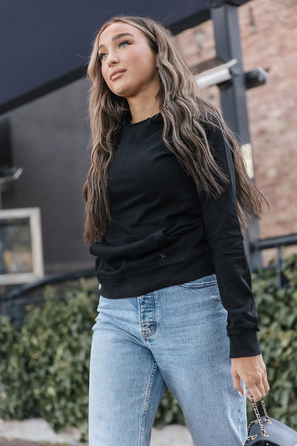 Ampersand Avenue [&] - Elevated Sweatshirt - Midnight [XS   S ONLY]