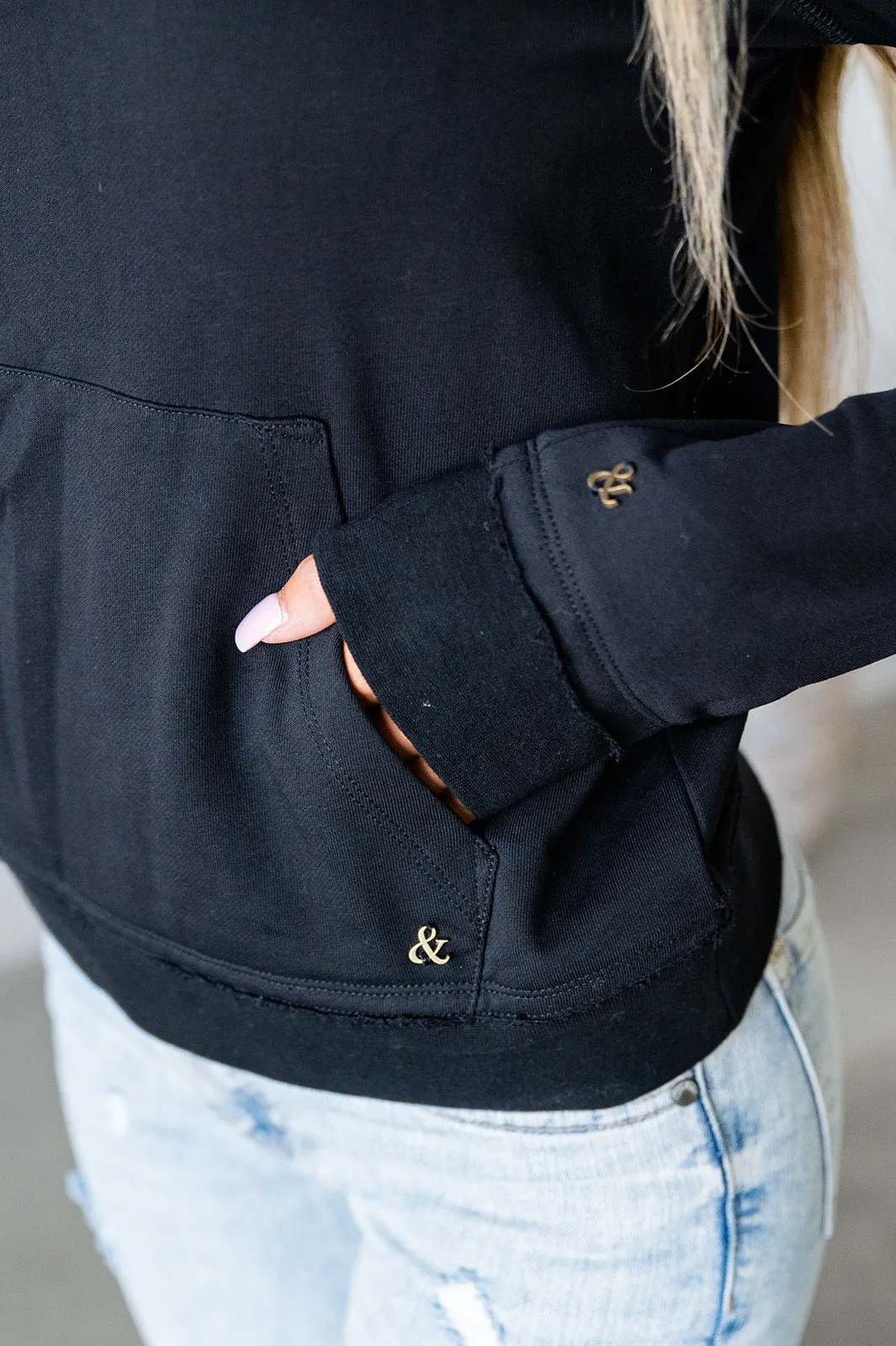Ampersand Avenue [&] - Elevated Sweatshirt - Midnight [XS   S ONLY]