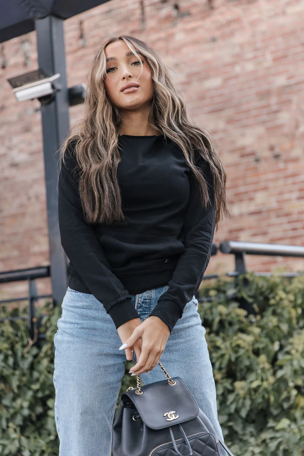 Ampersand Avenue [&] - Elevated Sweatshirt - Midnight [XS   S ONLY]