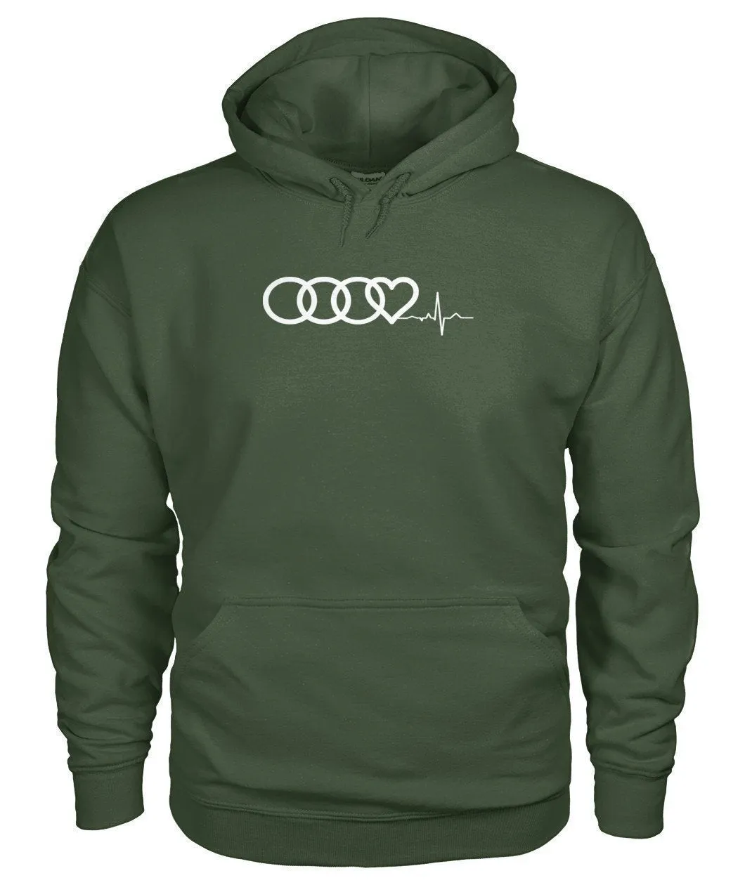AUDI Herzschlag HEART BEAT Gildan Hoodie
