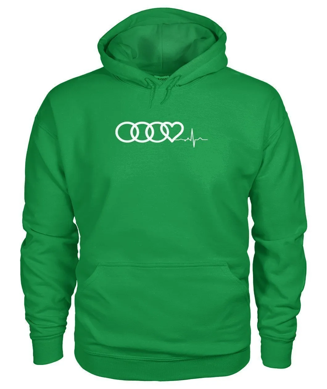 AUDI Herzschlag HEART BEAT Gildan Hoodie