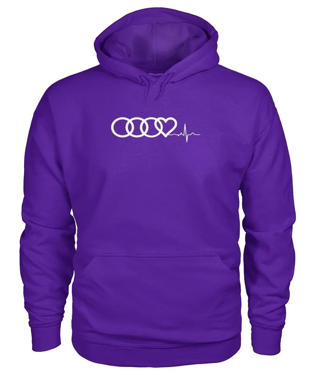 AUDI Herzschlag HEART BEAT Gildan Hoodie