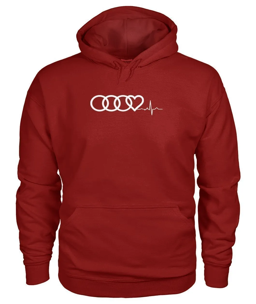 AUDI Herzschlag HEART BEAT Gildan Hoodie