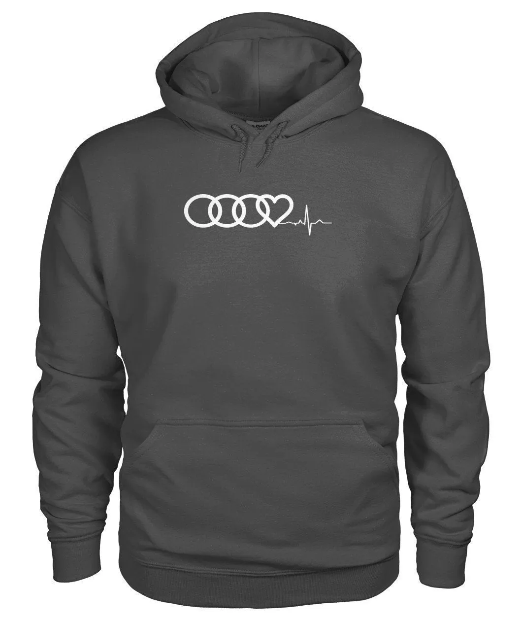 AUDI Herzschlag HEART BEAT Gildan Hoodie