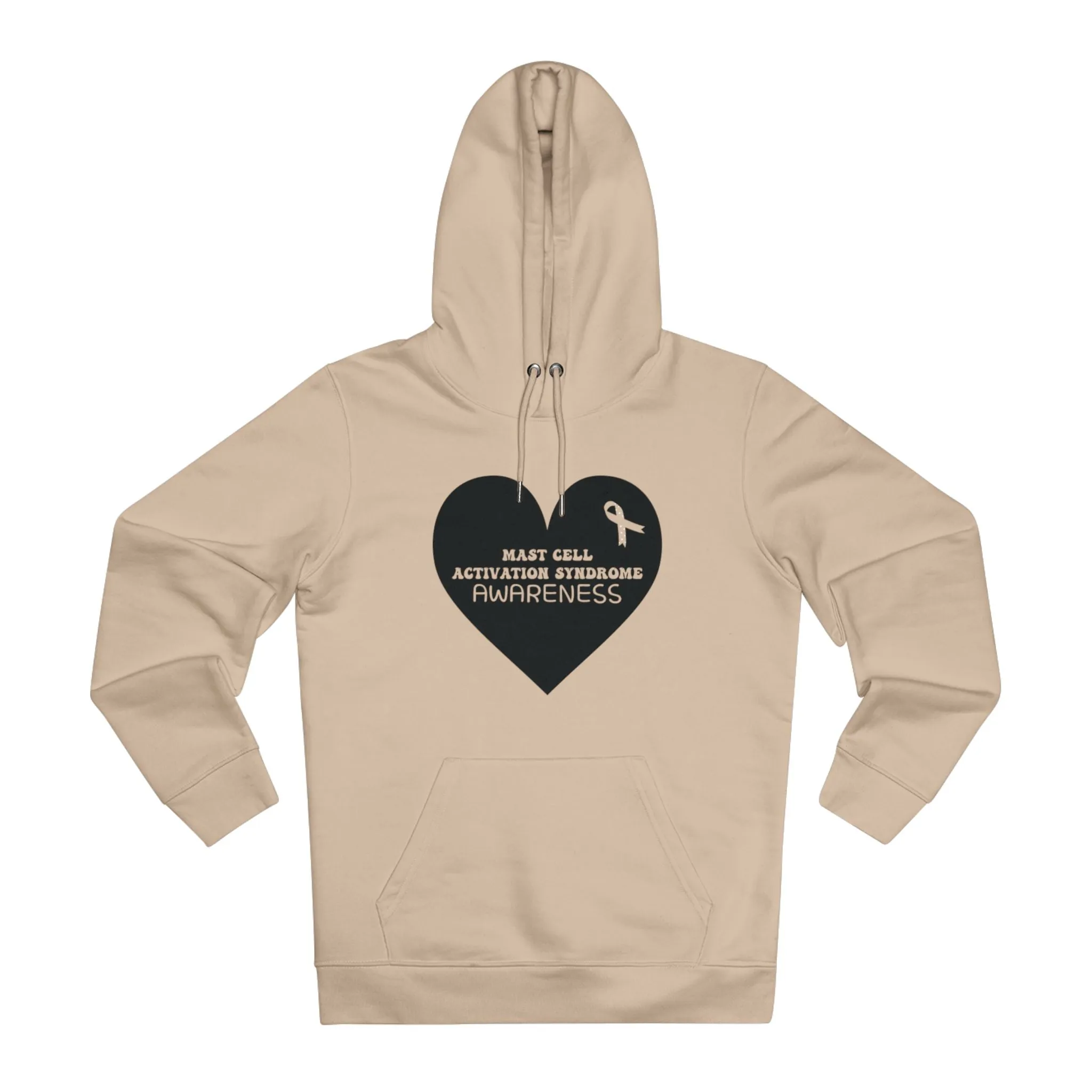 Awareness Heart - MCAS in Pastel Aesthetic | Unisex Heavy Blend Organic Hoodie Sweatshirt