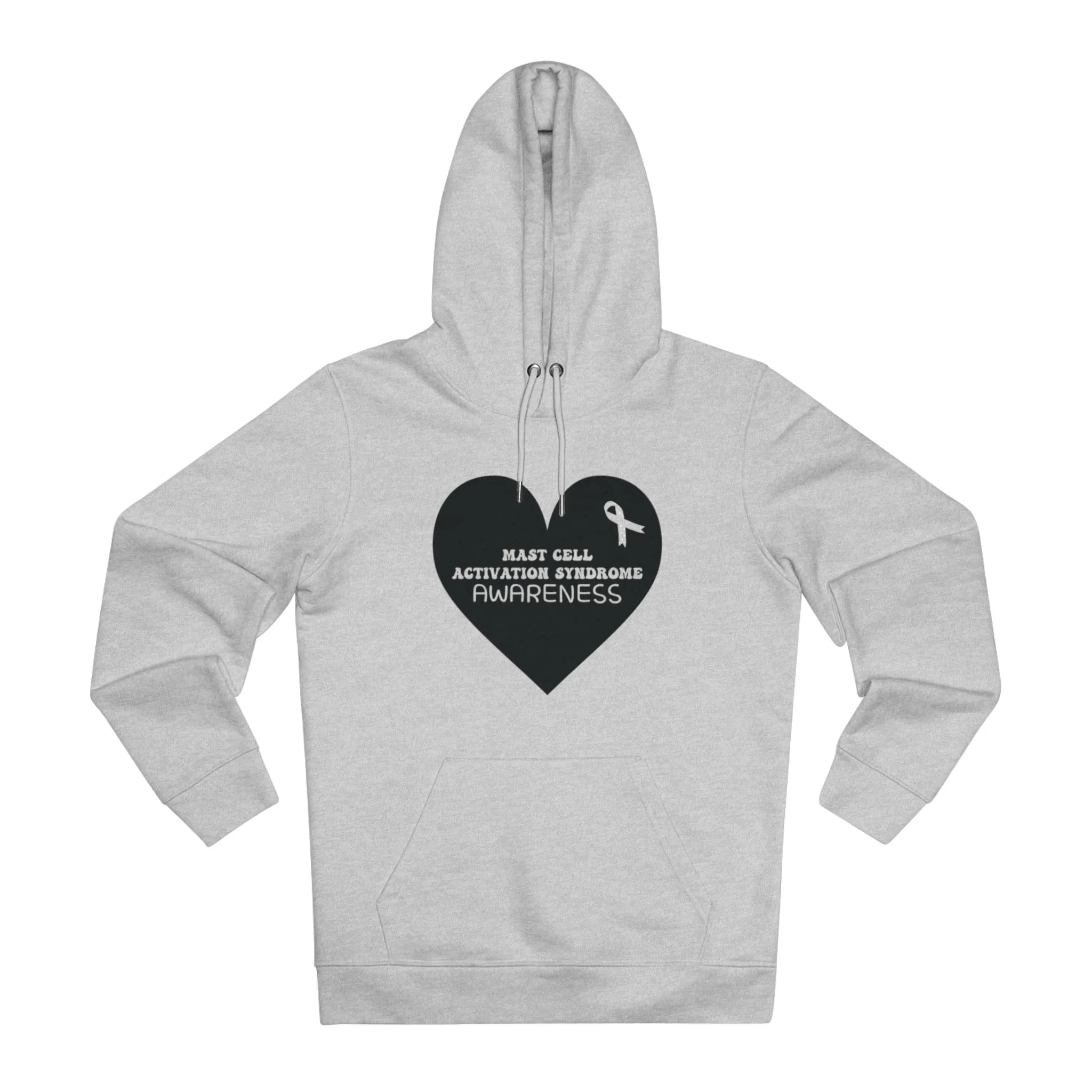 Awareness Heart - MCAS in Pastel Aesthetic | Unisex Heavy Blend Organic Hoodie Sweatshirt