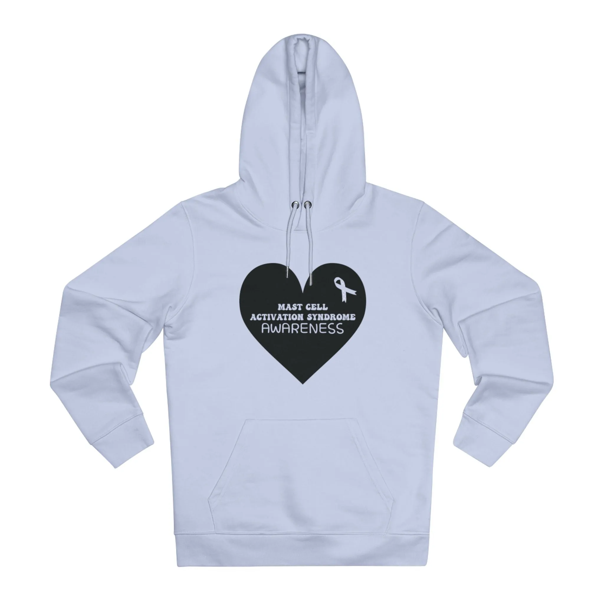 Awareness Heart - MCAS in Pastel Aesthetic | Unisex Heavy Blend Organic Hoodie Sweatshirt