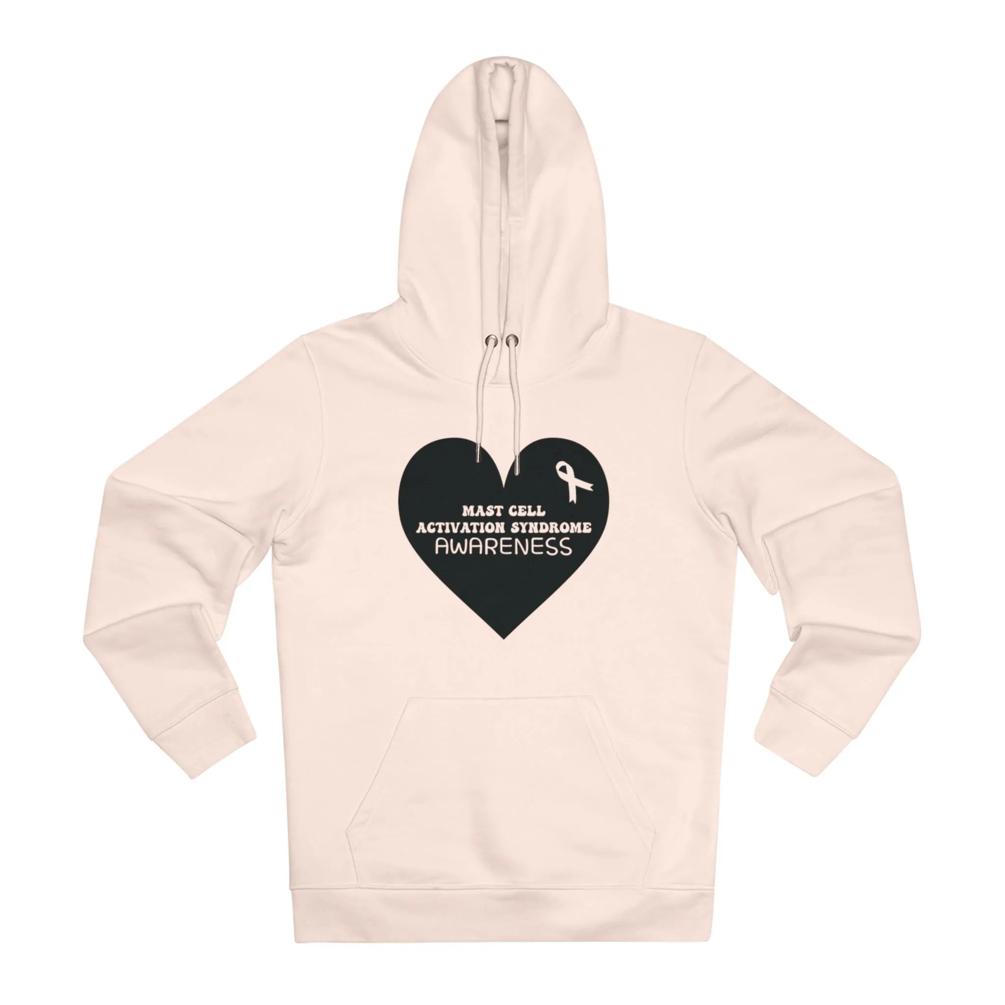 Awareness Heart - MCAS in Pastel Aesthetic | Unisex Heavy Blend Organic Hoodie Sweatshirt