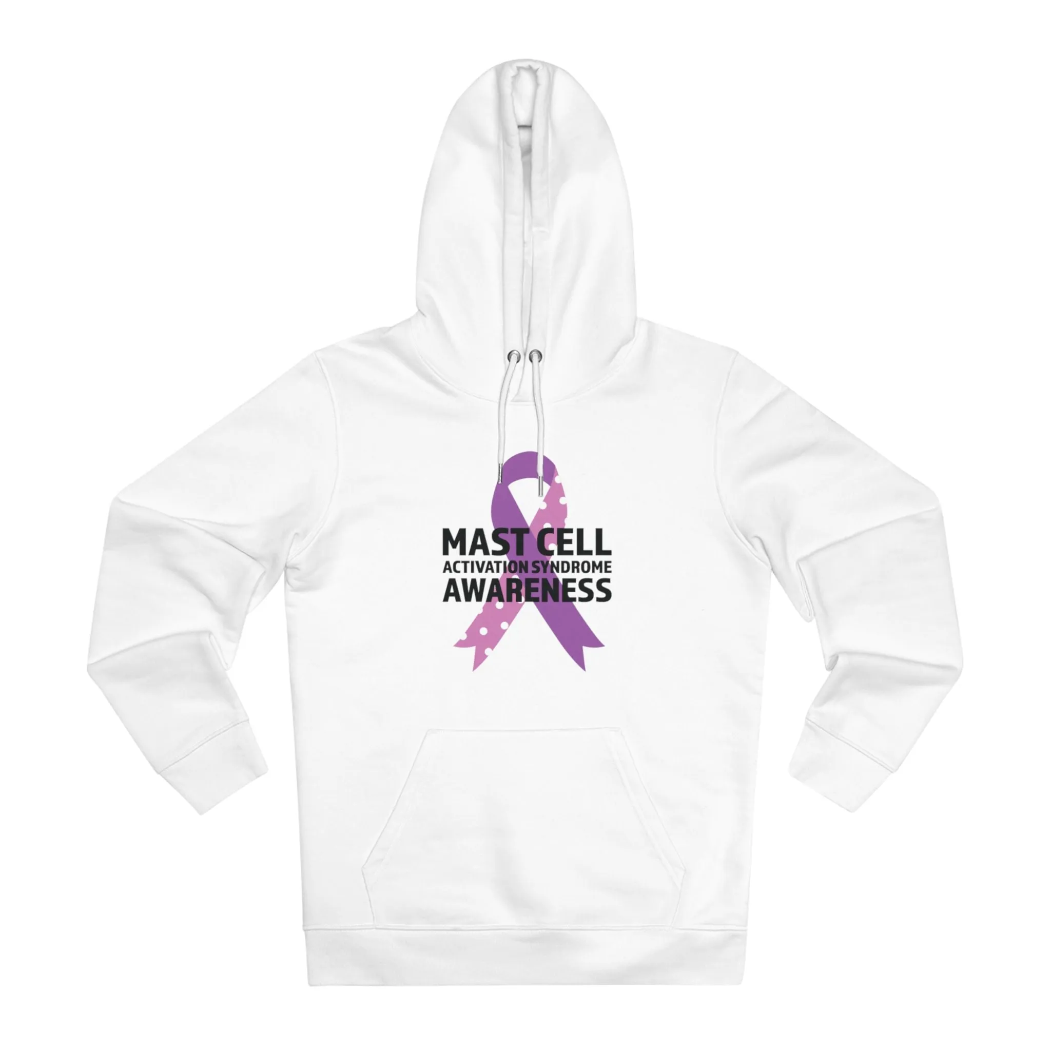 Awareness Ribbon - MCAS in Pastel Aesthetic | Unisex Heavy Blend Organic Hoodie Sweatshirt