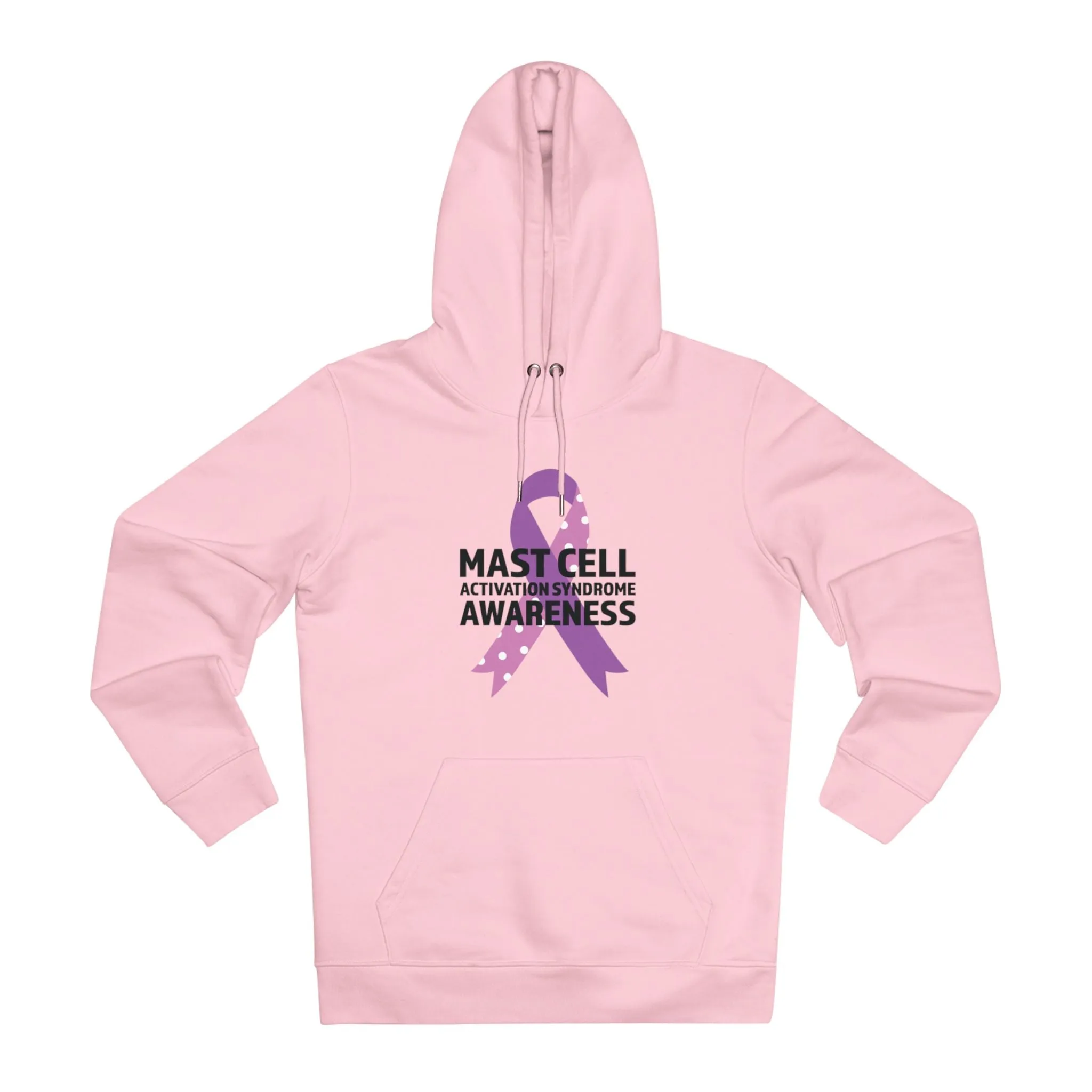 Awareness Ribbon - MCAS in Pastel Aesthetic | Unisex Heavy Blend Organic Hoodie Sweatshirt
