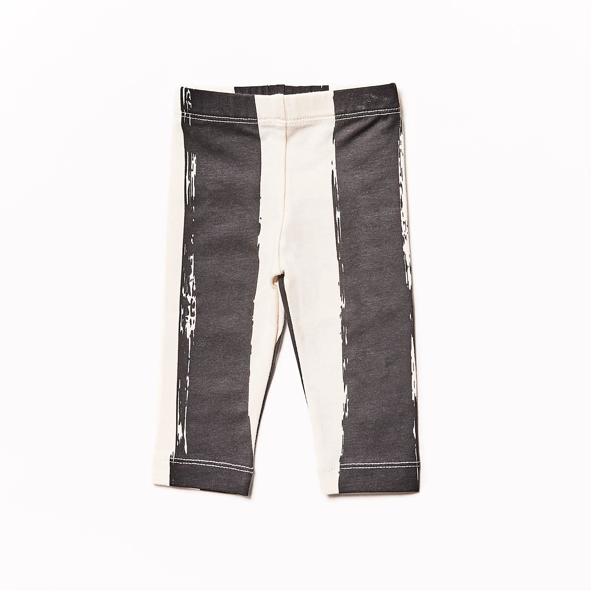 Baby Leggings // black stripes XL // 0-3m // LAST ONE