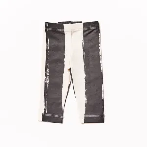 Baby Leggings // black stripes XL // 0-3m // LAST ONE