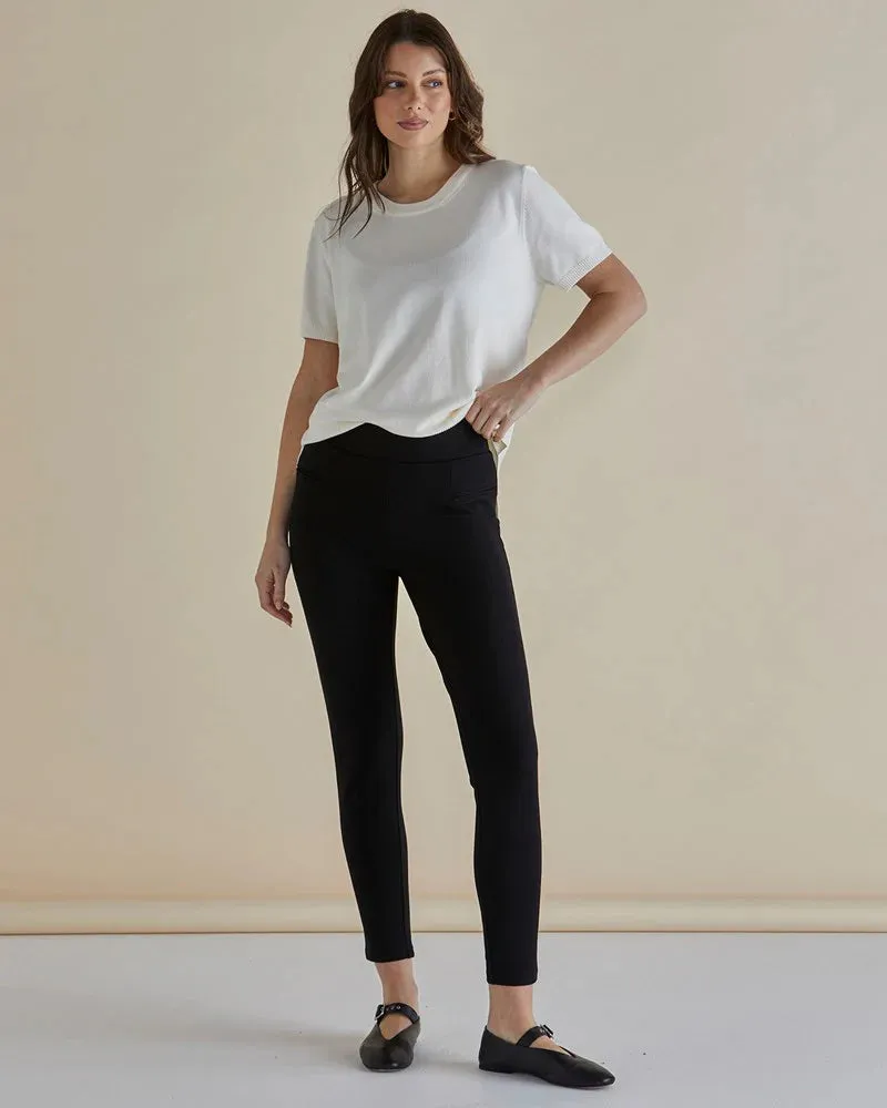 BETTY BASICS GWEN PONTE LEGGING BLACK