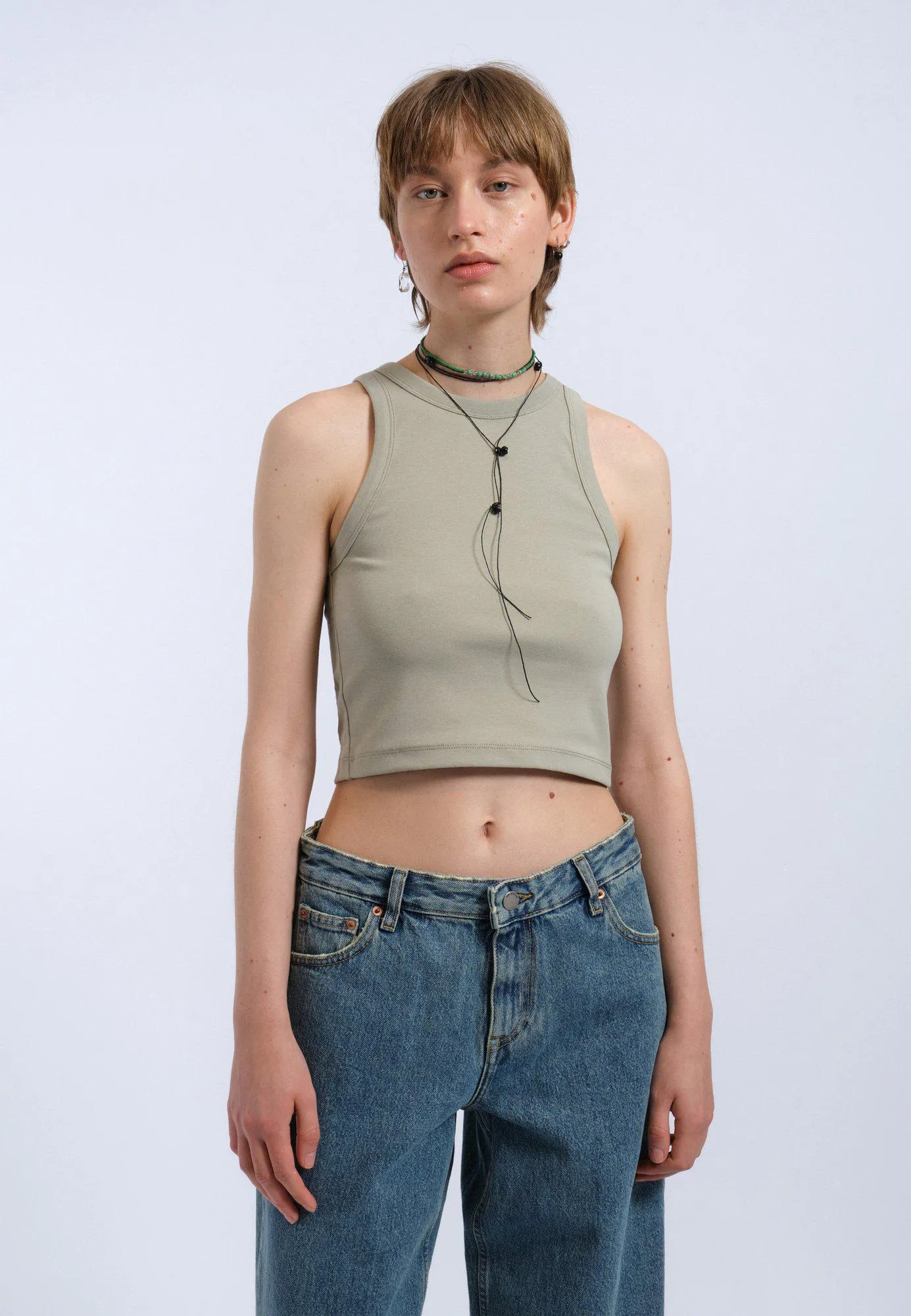 Bey Crop Top - Seagrass