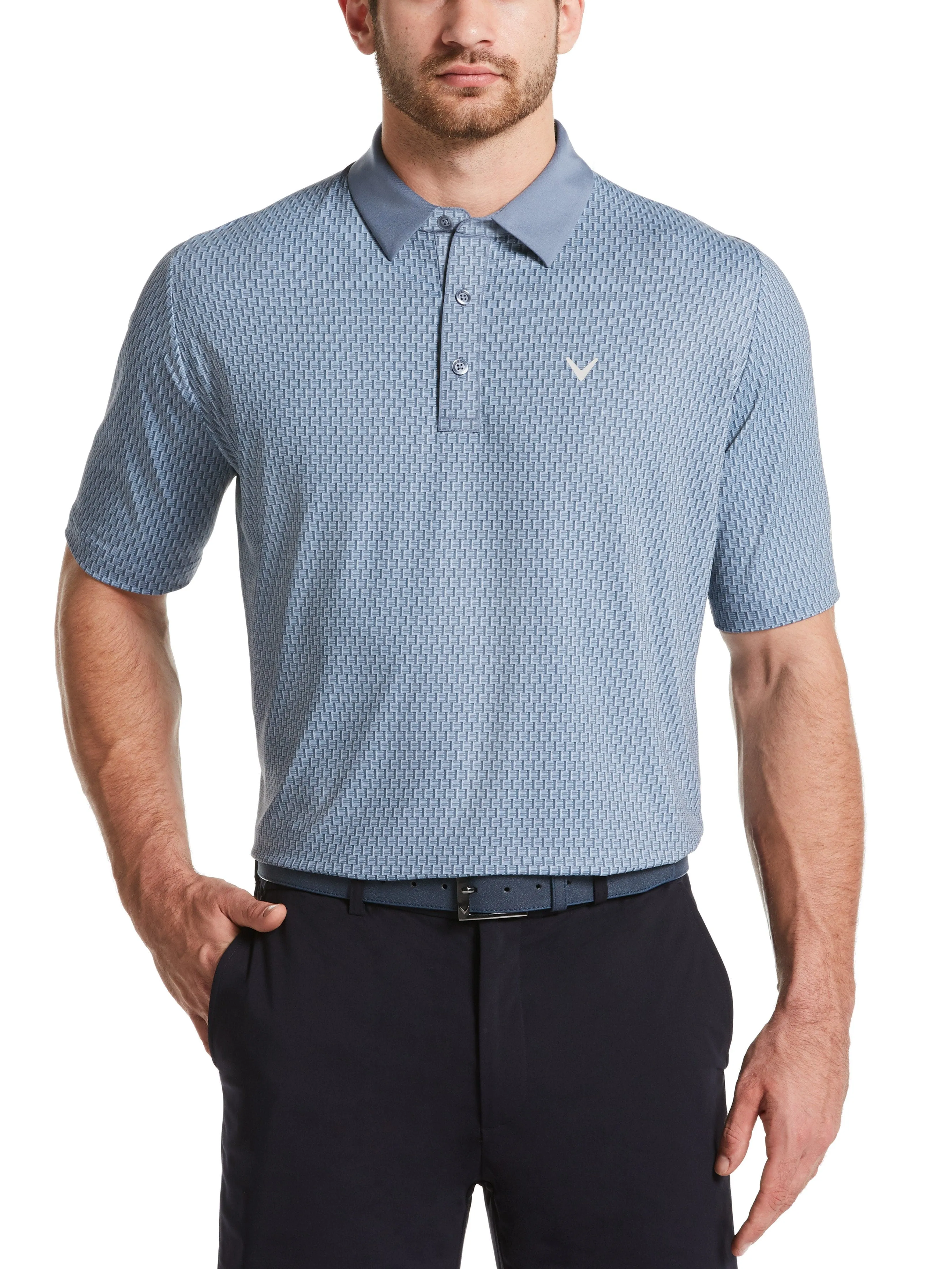 Big & Tall Allover Tees Print Swing Tech™ Polo