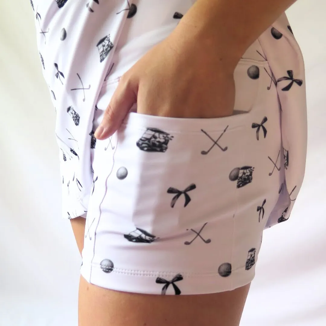 Black Clubs and Bows Dress