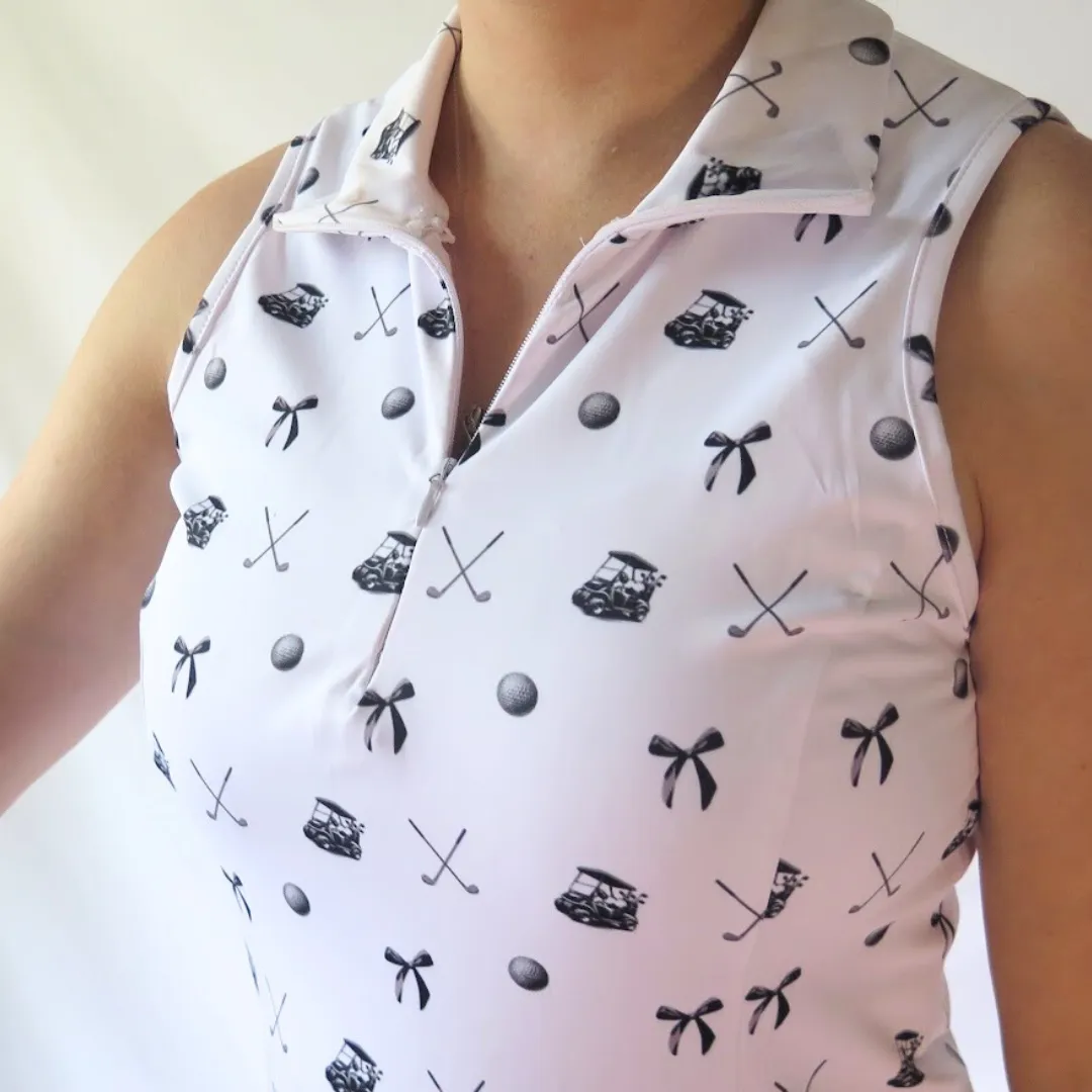 Black Clubs and Bows Dress