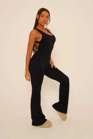Black Flared Jumpsuit