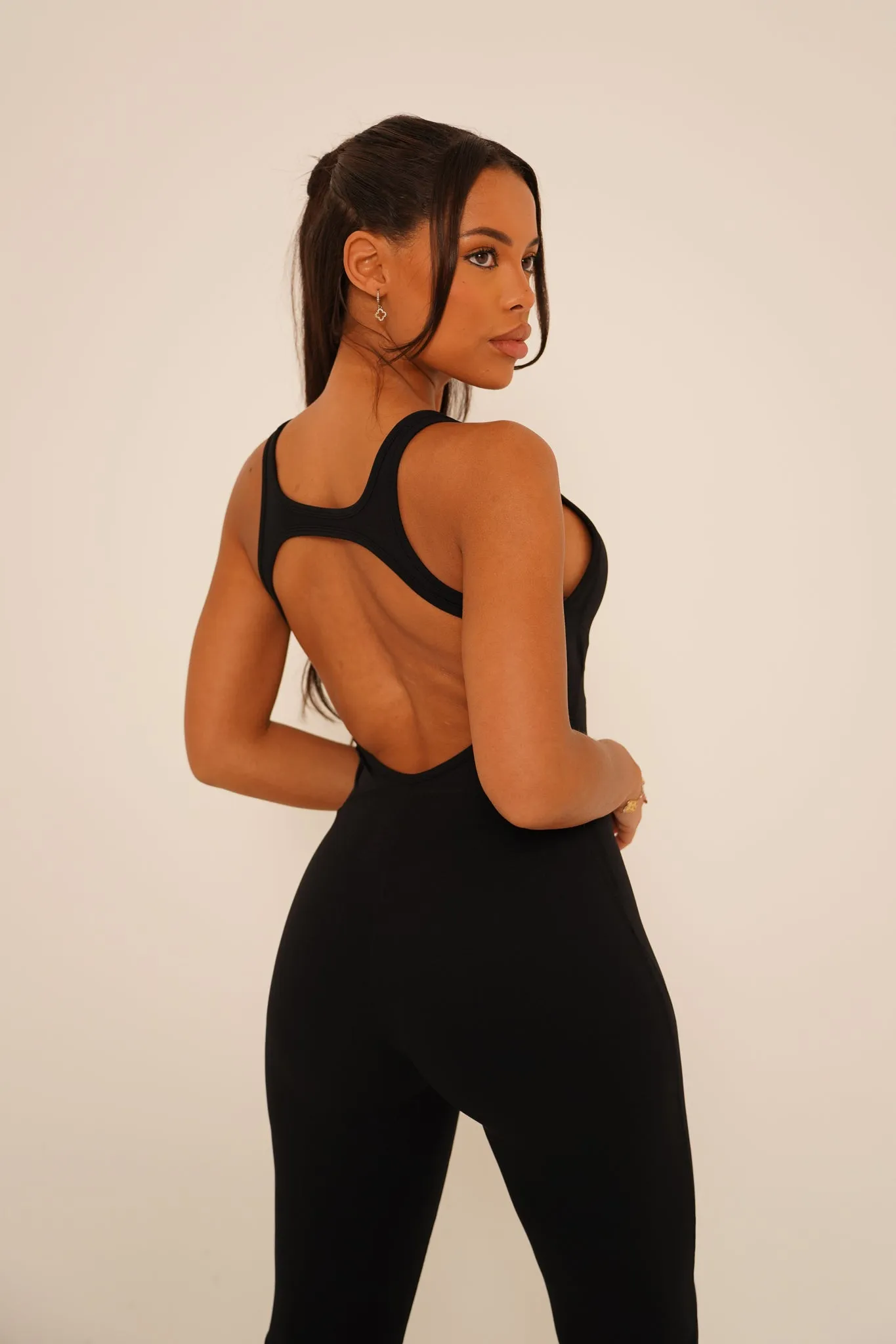 Black Flared Jumpsuit