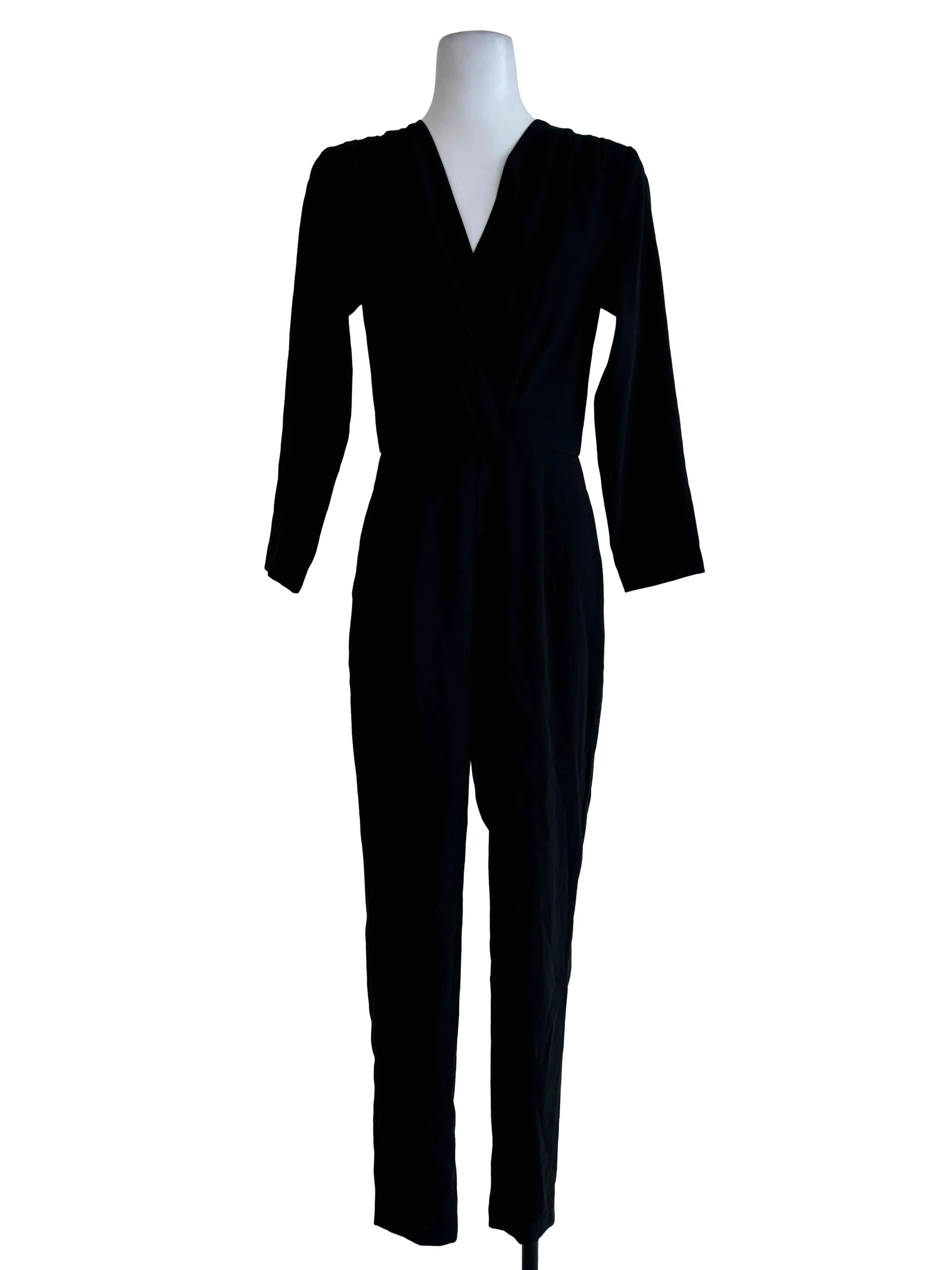 Black Plain Jumpsuit
