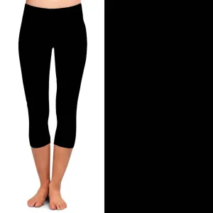 Black Super Soft Capri