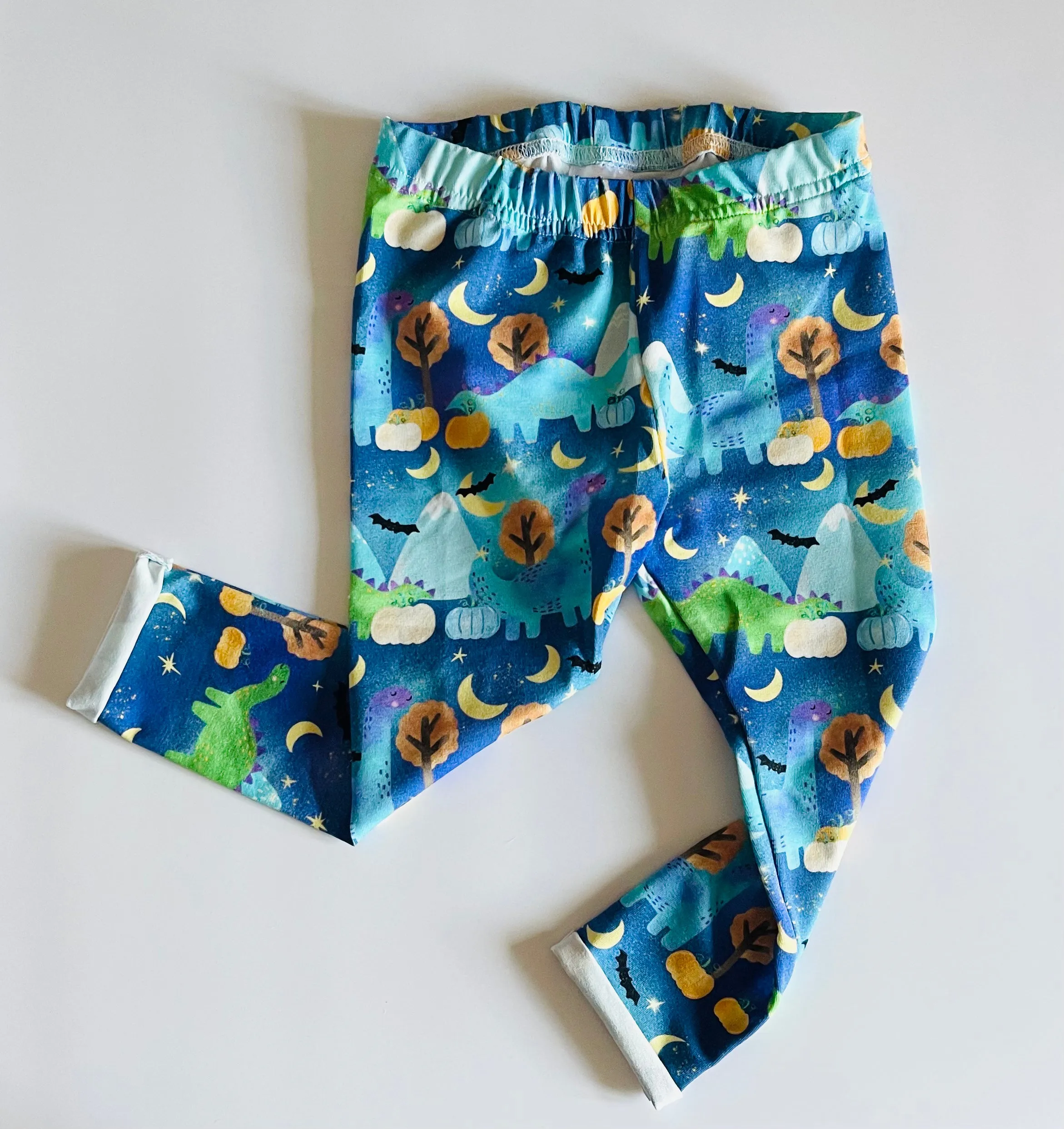 Blue Dinosaur Leggings - 12/18 months