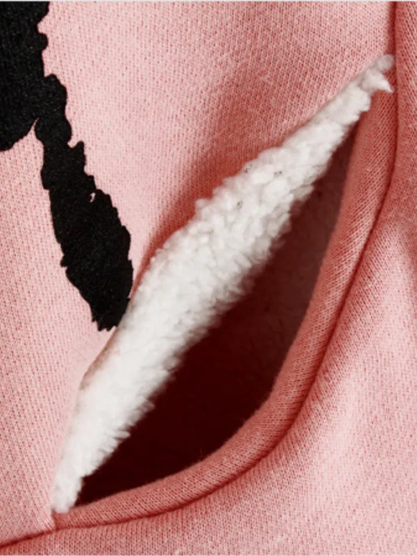 blushing panda hoodie