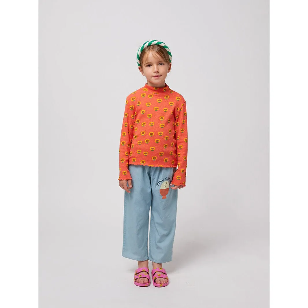 Bobo Choses - Sunflower all-over turtleneck T-shirt