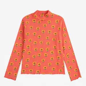 Bobo Choses - Sunflower all-over turtleneck T-shirt