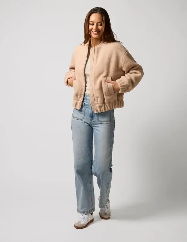 Bomber Jacket - Buttercream