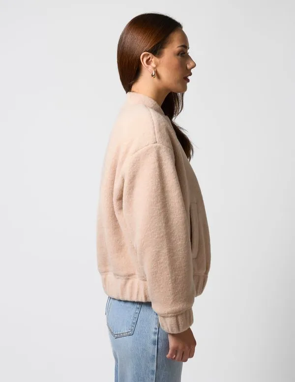 Bomber Jacket - Buttercream