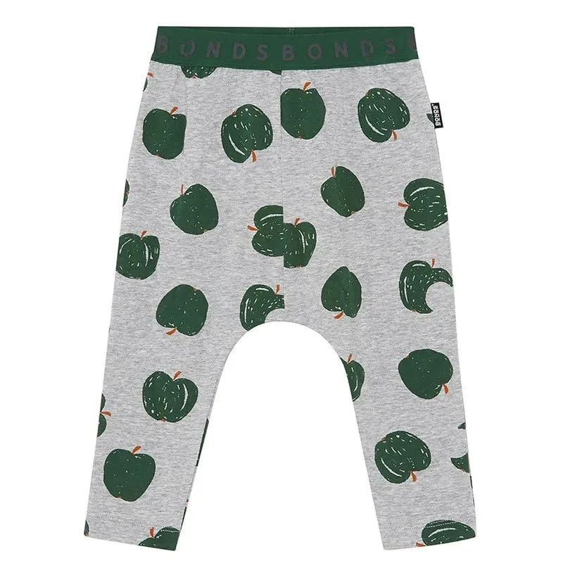 BONDS Roomies Pant Leggings- Apple A Day Grey Marle