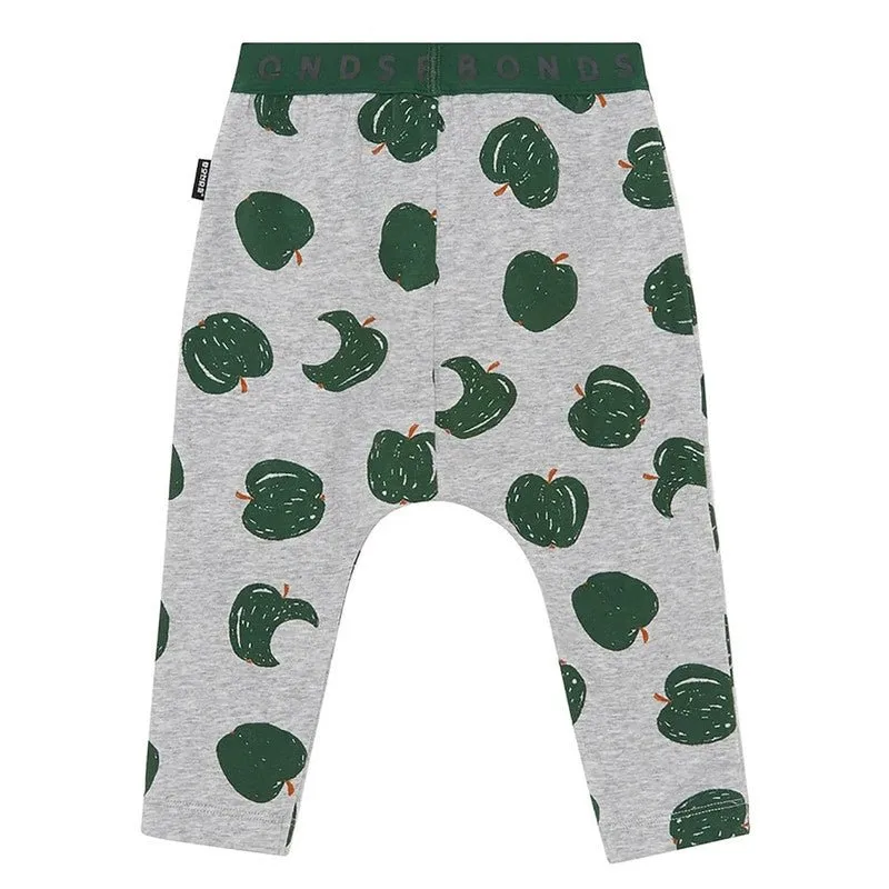 BONDS Roomies Pant Leggings- Apple A Day Grey Marle