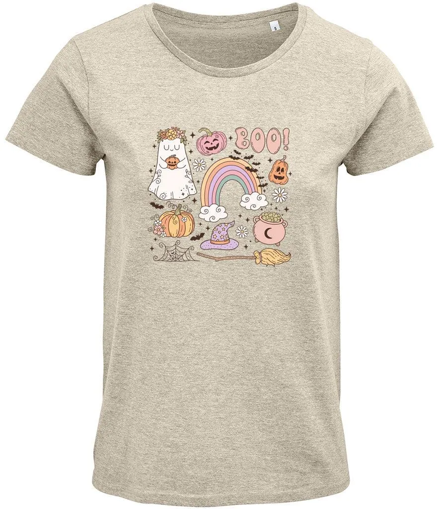 Boo Halloween Ladies T-shirt